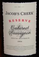 Jacobs Creek - Cabernet Sauvignon South Eastern Australia Reserve 0 (4 pack 12oz cans)