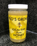 Flo's Grows - Raw Honey 16 Oz 2016